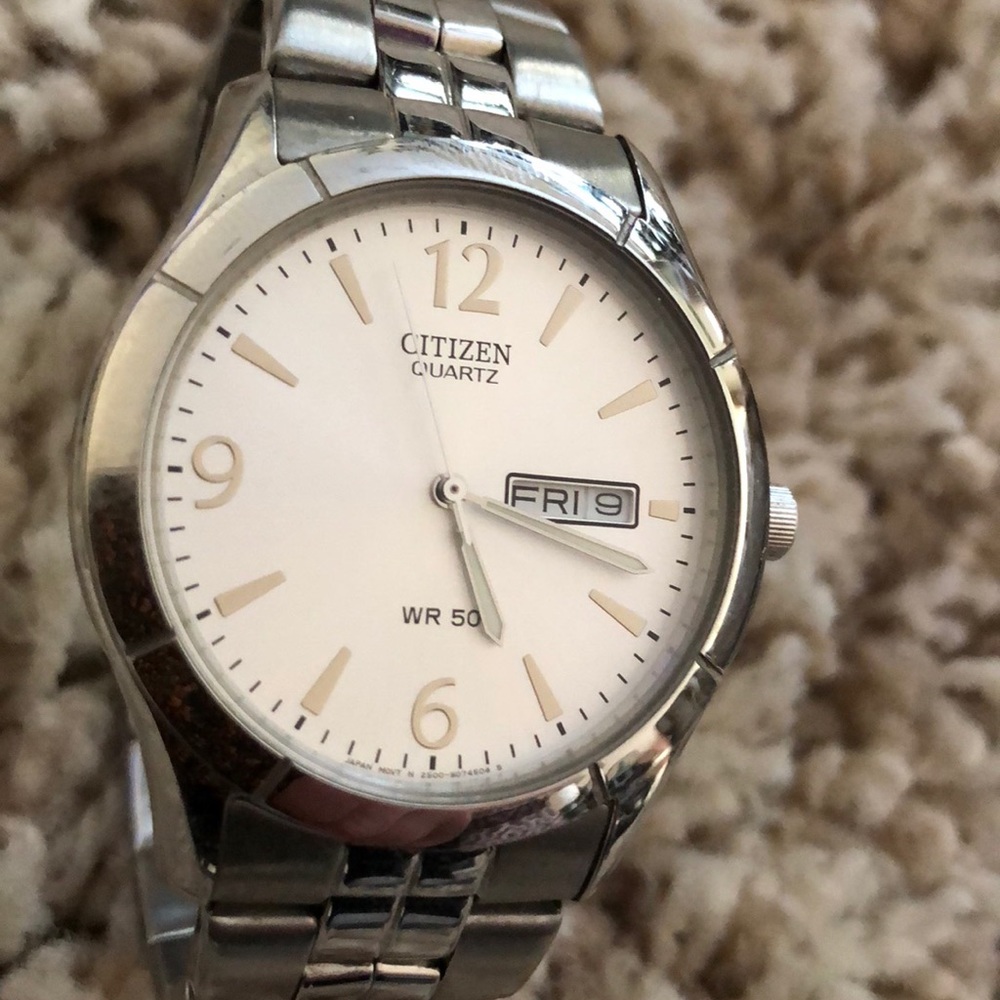 Silver citizen watch